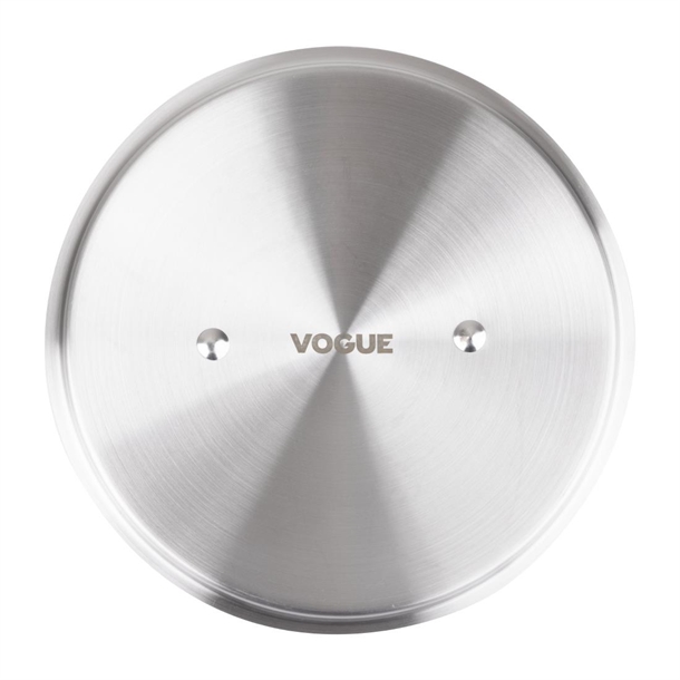 Vogue Stainless Steel & Aluminium Tri-Wall Stew Pan Lid 240mm