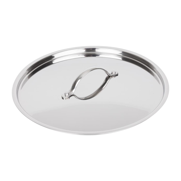 Vogue Stainless Steel & Aluminium Tri-Wall Stew Pan Lid 280mm Vogue Stainless Steel & Aluminium Tri-Wall Stew Pan Lid 280mm