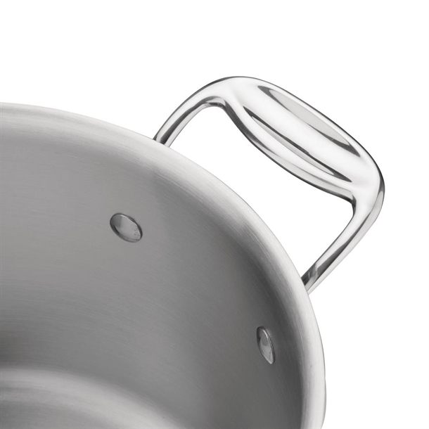 Vogue Stainless Steel & Aluminium Tri-Wall Stew Pan 240mm Vogue Stainless Steel & Aluminium Tri-Wall Stew Pan 240mm