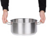 Vogue Stainless Steel Casserole Pan 280mm Vogue Stainless Steel Casserole Pan 280mm