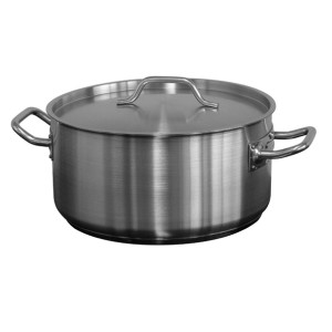Förje Low Casserole Pot with Lid - 12.9Ltr