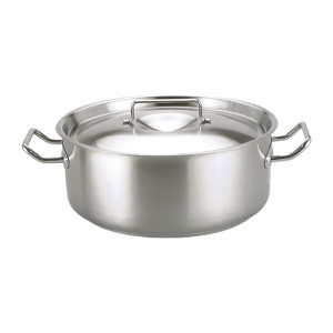 Chef Inox Elite Casserole Pan with Lid 12Ltr