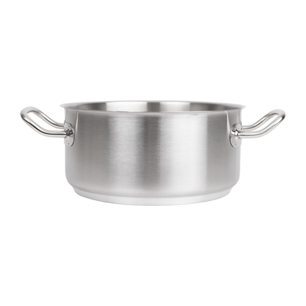 Vogue Stainless Steel Casserole Pan 240mm Vogue Stainless Steel Casserole Pan 240mm