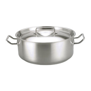 Chef Inox Elite Casserole Pan with Lid 7.25Ltr