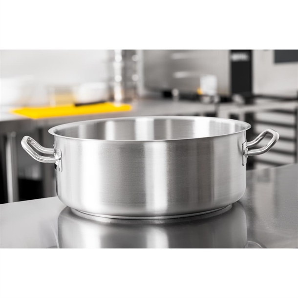Vogue Stainless Steel Casserole Pan 360mm Vogue Stainless Steel Casserole Pan 360mm
