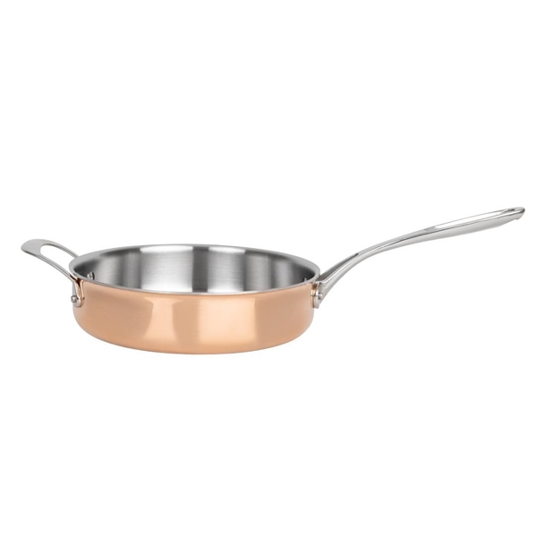 Vogue Copper Tri-Wall Sauté Pan 240mm
