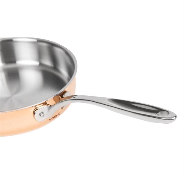 Vogue Copper Tri-Wall Sauté Pan 240mm