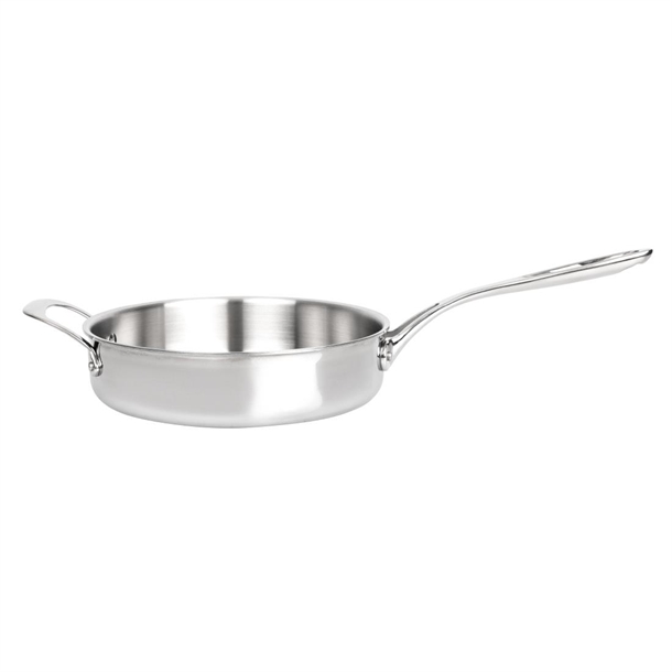 Vogue Stainless Steel & Aluminium Tri-Wall Sauté Pan 240mm