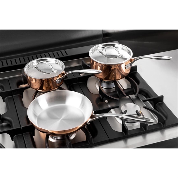 Vogue Cook Like A Pro 3-Piece Tri-Wall Copper Cookware Set Vogue Cook Like A Pro 3-Piece Tri-Wall Copper Cookware Set