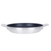 Vogue Aluminium Non-stick Teflon Platinum Plus Paella Pan 35cm