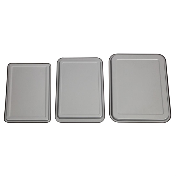 Nisbets Essentials Non Stick Baking Trays (3 Pack) Nisbets Essentials Non Stick Baking Trays (3 Pack)