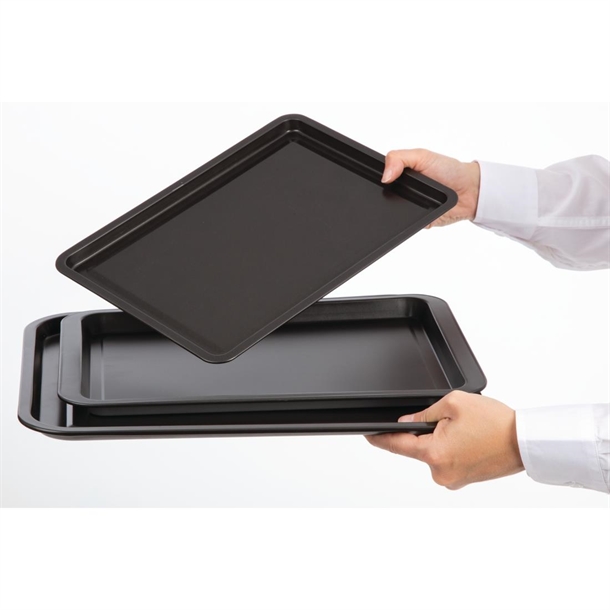 Nisbets Essentials Non Stick Baking Trays (3 Pack) Nisbets Essentials Non Stick Baking Trays (3 Pack)