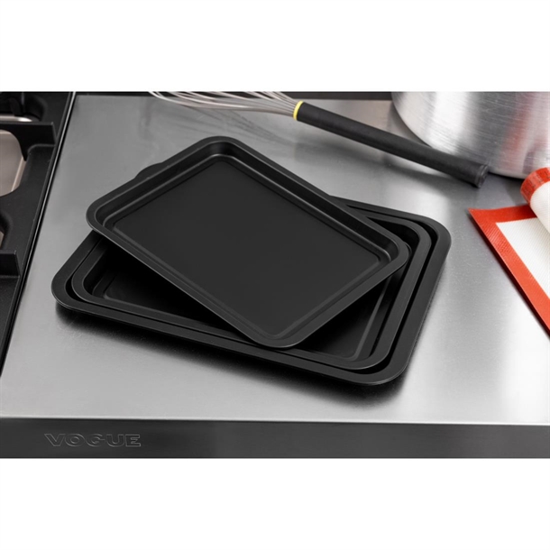 Nisbets Essentials Non Stick Baking Trays (3 Pack) Nisbets Essentials Non Stick Baking Trays (3 Pack)