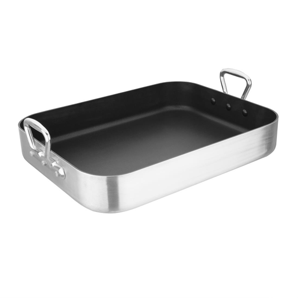 Vogue Aluminium Non-Stick Roasting Pan 450mm