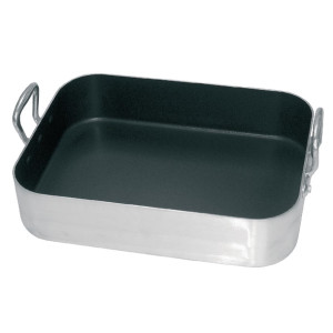 Vogue Aluminium Non-Stick Roasting Pan 450mm