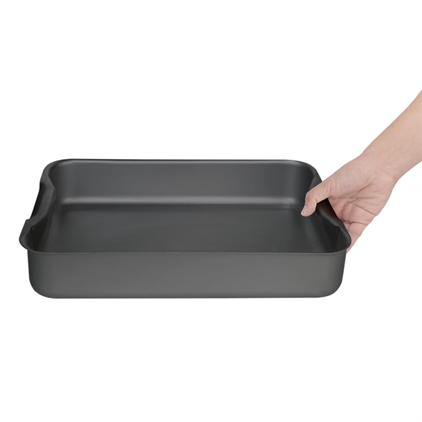 Vogue Anodised Aluminium Roasting Pan 370mm Vogue Anodised Aluminium Roasting Pan 370mm