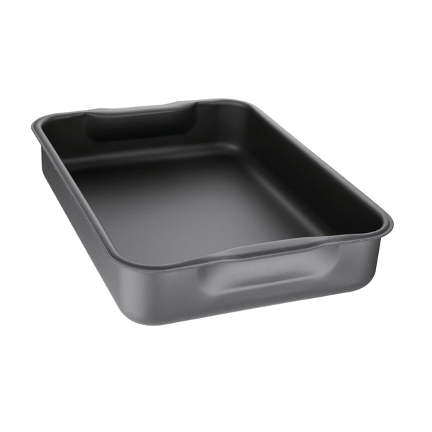 Vogue Anodised Aluminium Roasting Pan 370mm Vogue Anodised Aluminium Roasting Pan 370mm