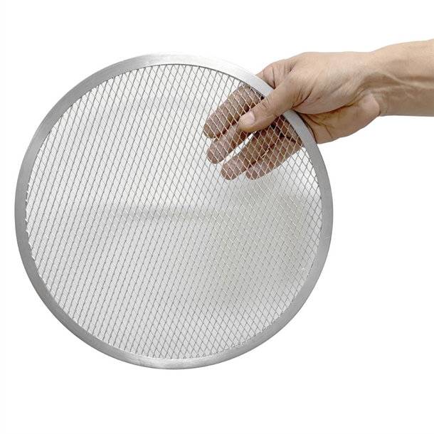 Vogue Aluminium Perforated Pizza Tray 305mm