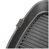 Vogue Square Cast Iron Ribbed Skillet Pan 241mm