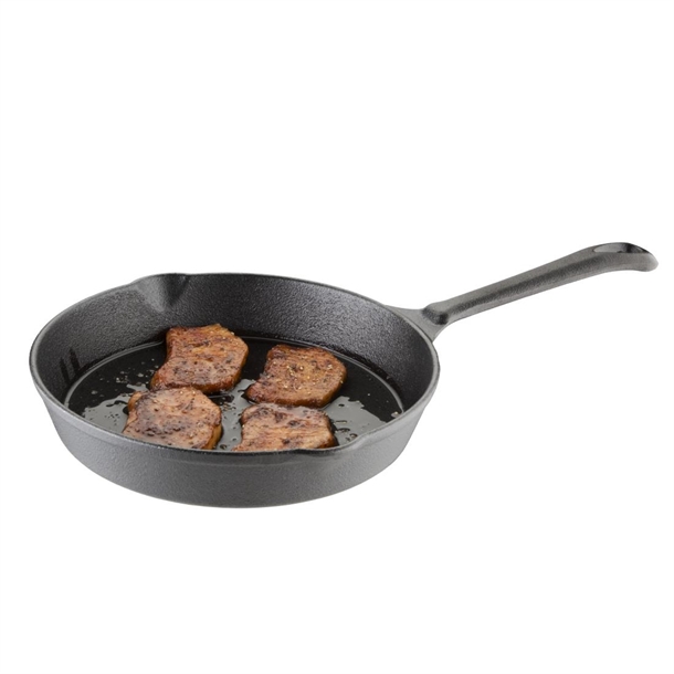 Vogue Round Cast Iron Skillet Pan 203mm Vogue Round Cast Iron Skillet Pan 203mm