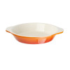 Vogue Orange Round Cast Iron Gratin Dish 400ml Vogue Orange Round Cast Iron Gratin Dish 400ml