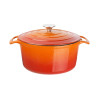 Vogue Orange Round Casserole Dish 4Ltr Vogue Orange Round Casserole Dish 4Ltr