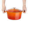 Vogue Orange Round Casserole Dish 4Ltr Vogue Orange Round Casserole Dish 4Ltr