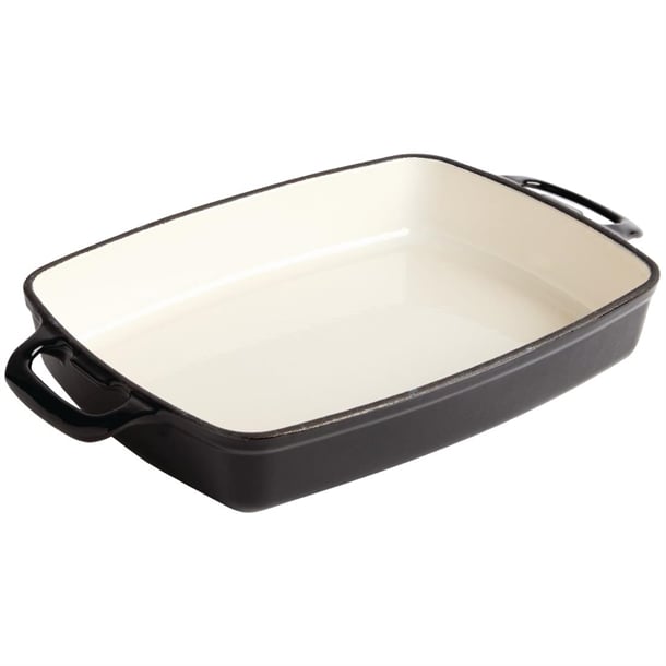 Vogue Black Rectangular Cast Iron Dish 2.8Ltr Vogue Black Rectangular Cast Iron Dish 2.8Ltr