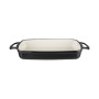 Vogue Black Rectangular Cast Iron Dish 2.8Ltr
