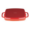 Vogue Red Rectangular Cast Iron Dish 1.8Ltr Vogue Red Rectangular Cast Iron Dish 1.8Ltr