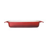 Vogue Red Rectangular Cast Iron Dish 1.8Ltr Vogue Red Rectangular Cast Iron Dish 1.8Ltr