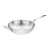Vogue Tri Wall Wok Flat Base 300mm