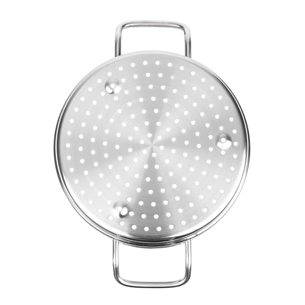 Vogue Stainless Steel & Aluminium Tri-Wall Steamer 240mm Vogue Stainless Steel & Aluminium Tri-Wall Steamer 240mm