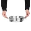 Vogue Stainless Steel & Aluminium Tri-Wall Steamer 240mm Vogue Stainless Steel & Aluminium Tri-Wall Steamer 240mm