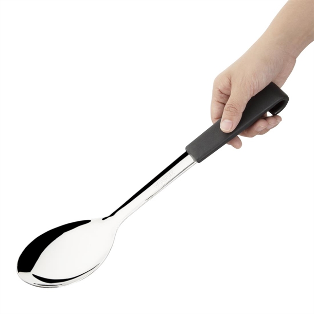 Vogue Serving Spoon Black Handle 340mm Vogue Serving Spoon Black Handle 340mm