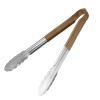 Hygiplas Colour Coded Brown Serving Tongs 300mm