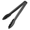 Nisbets Essentials 119mm Polycarbonate Tongs Black (6 Pack)