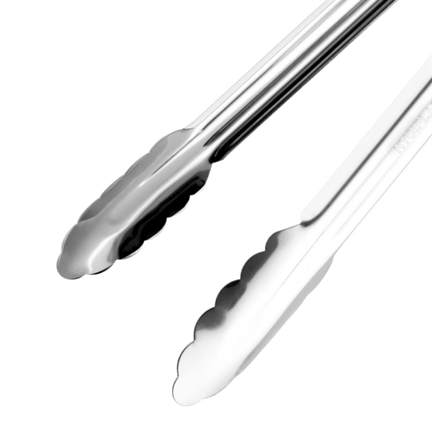 Hygiplas Colour Coded Serving Tong White 300mm Hygiplas Colour Coded Serving Tong White 300mm
