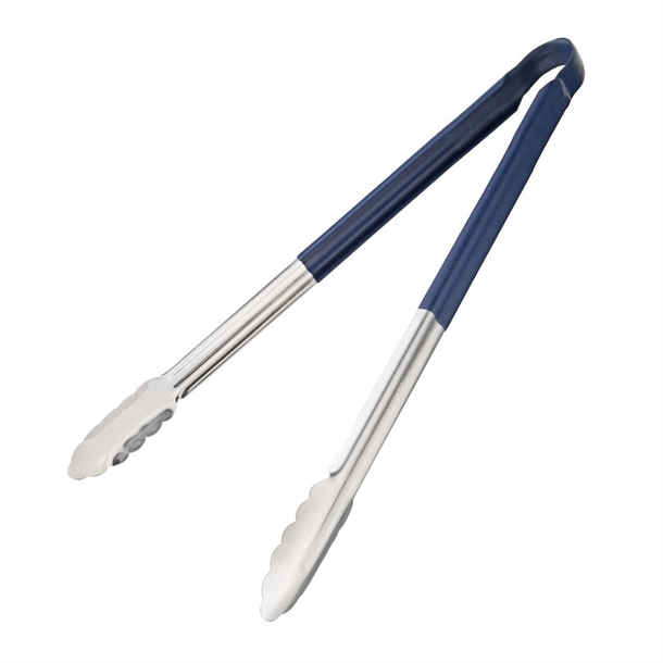 Hygiplas Colour Coded Serving Tong Blue 405mm Hygiplas Colour Coded Serving Tong Blue 405mm