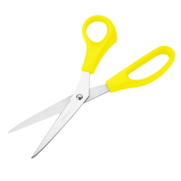 Hygiplas Colour Coded Yellow Scissors