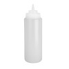 Vogue Clear Wide Neck Squeeze Sauce Bottle 910ml Vogue Clear Wide Neck Squeeze Sauce Bottle 910ml
