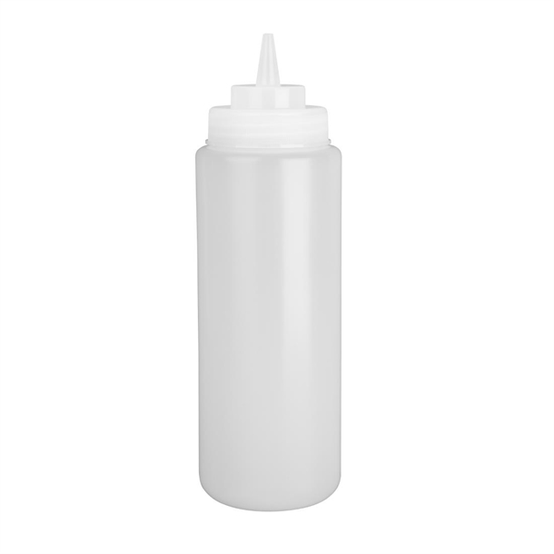 Vogue Clear Wide Neck Squeeze Sauce Bottle 910ml Vogue Clear Wide Neck Squeeze Sauce Bottle 910ml