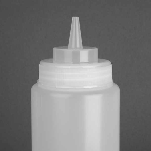 Vogue Clear Wide Neck Squeeze Sauce Bottle 910ml Vogue Clear Wide Neck Squeeze Sauce Bottle 910ml
