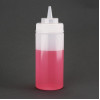 Vogue Clear Wide Neck Squeeze Sauce Bottle 454ml