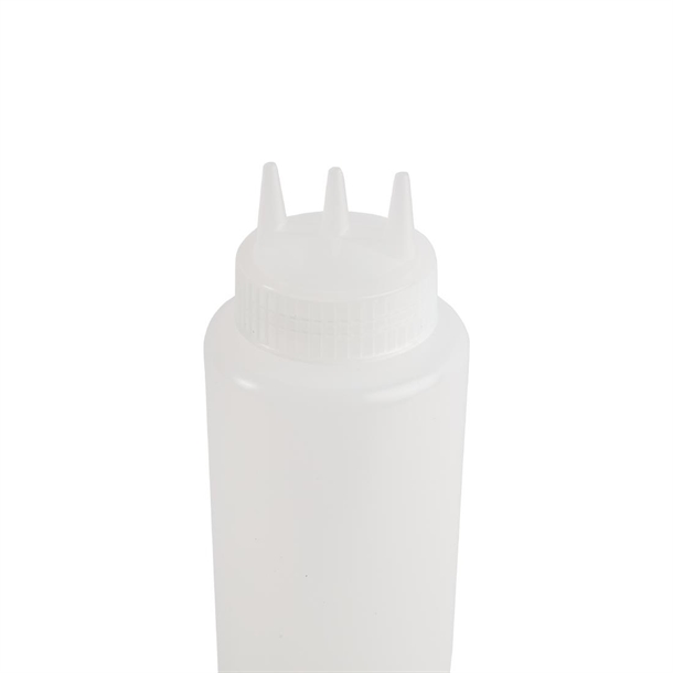 Vogue Clear 3 Nozzle Squeeze Bottle 1Ltr