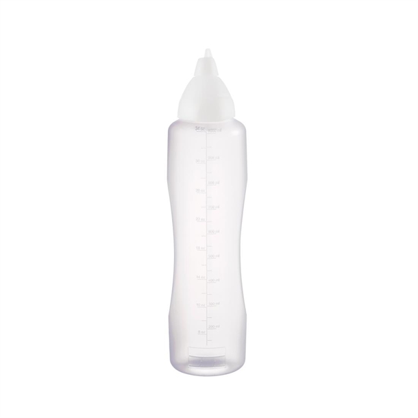 Araven Clear Non-drip Sauce Bottle 1Ltr Araven Clear Non-drip Sauce Bottle 1Ltr