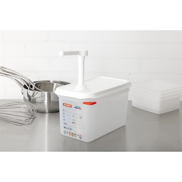 Araven Sauce Dispenser with Pump 1/4GN