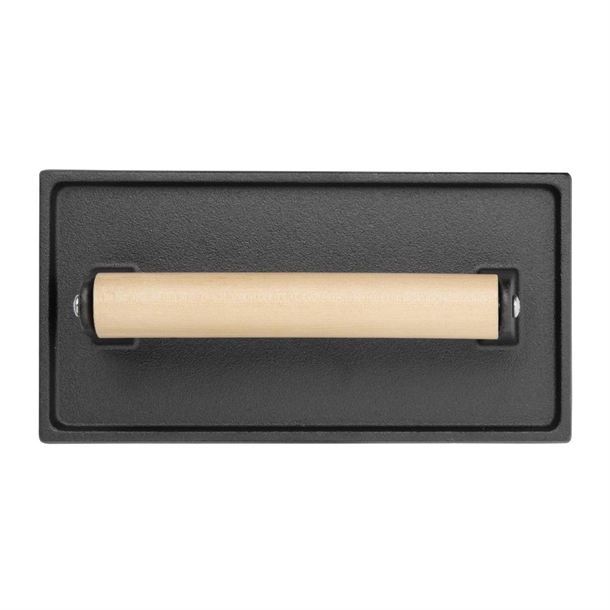 Vogue Cast Iron Steak Weight with Wood Handle Vogue Cast Iron Steak Weight with Wood Handle