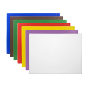 Hygiplas Low Density Chopping Boards 600x450x10mm (7 Pack)