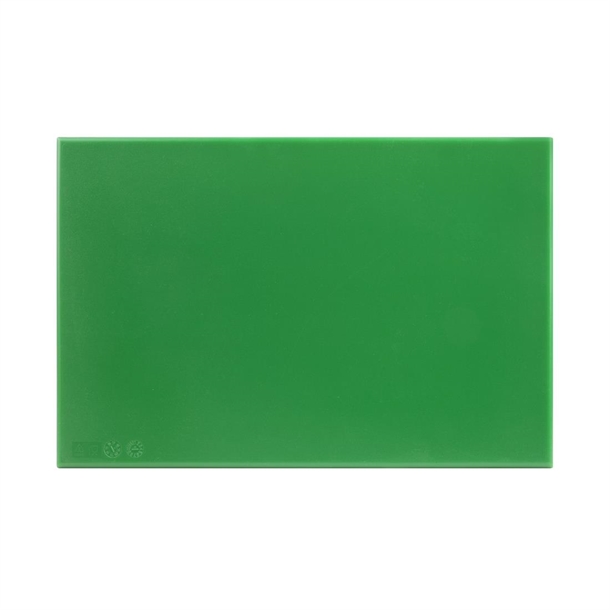 Hygiplas Antibacterial High Density Chopping Board  Green - 455x305x12mm